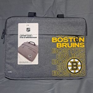 NWT NHL Boston Bruins‎ 13" Padded Laptop Case W/ Handle